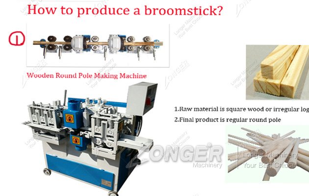 broom stick making machine